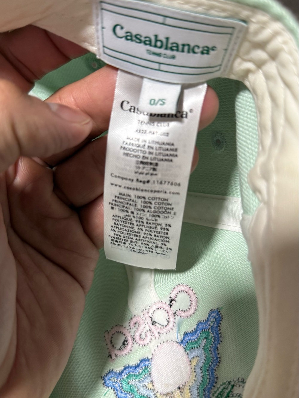 Men’s Casablanca Mint Hat - OS - Picture 4 of 4